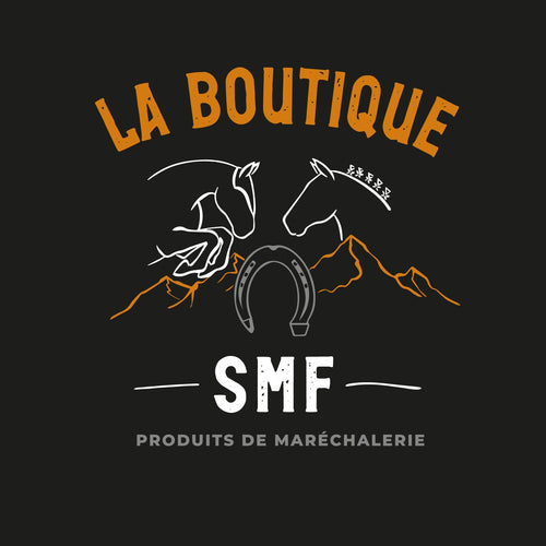 Logo La Boutique SMF – Produits de maréchalerie au Québec. Livraison Québec et Canada