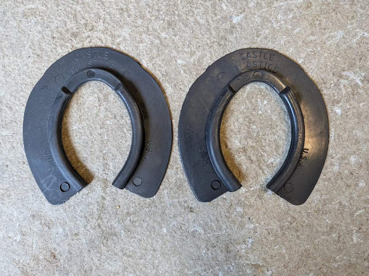 Pads à neige Rim Castle pour ferrure hivernale du cheval