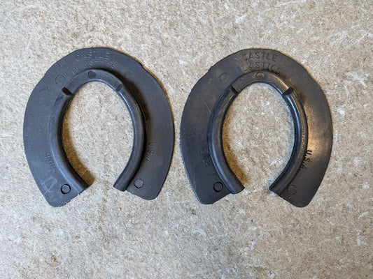 Pads à neige Rim Castle pour ferrure hivernale du cheval