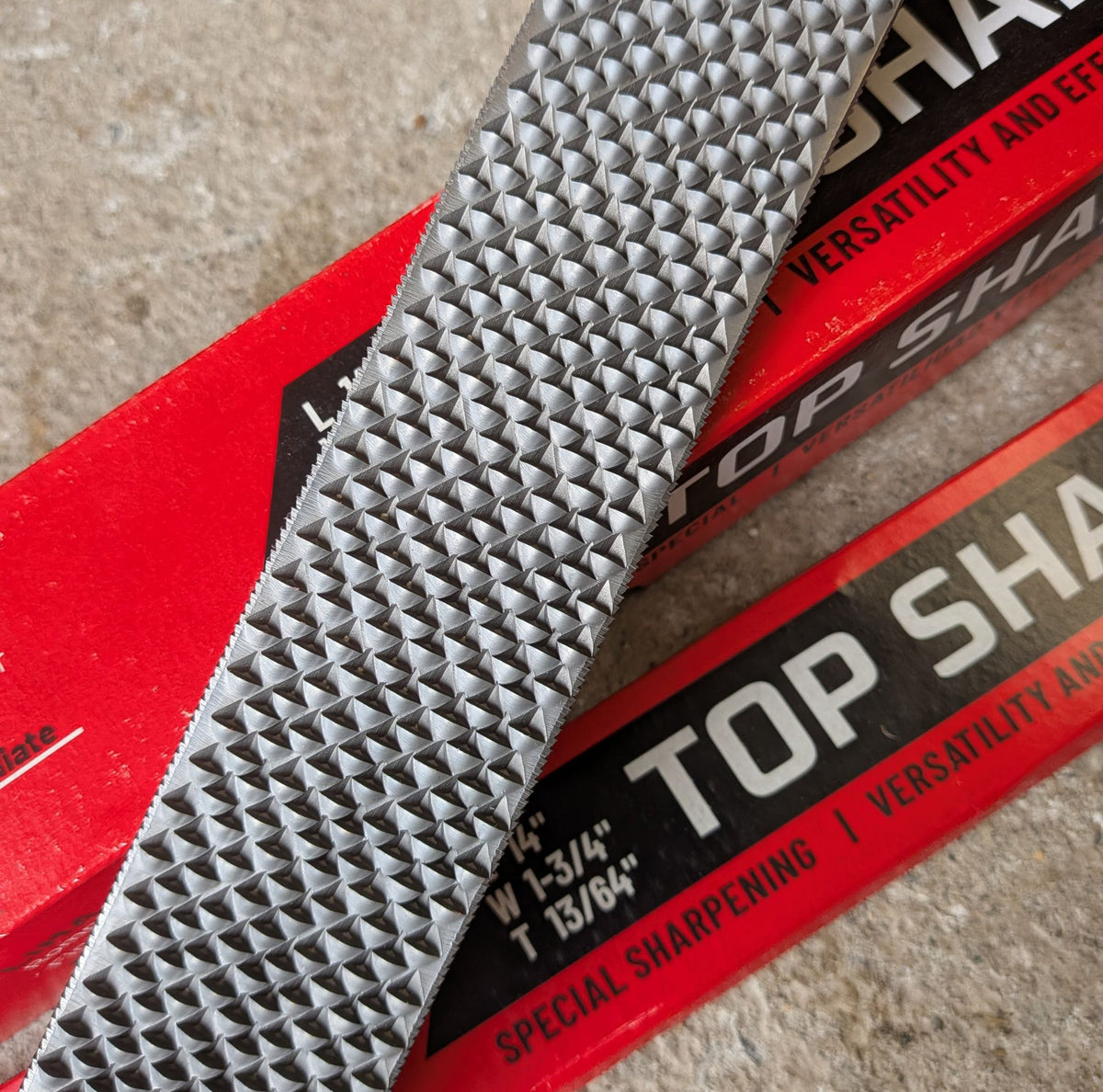 Côté râpe Bellota Top Sharp à fort pouvoir de coupe
